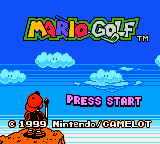 Mario Golf Title Screen
